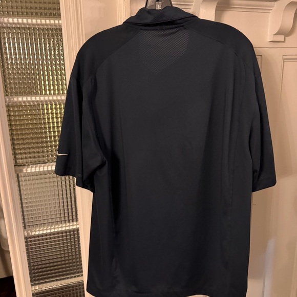 NIKE GOLF Men's Size L FIT-DRY Short Sleeve Navy Blue Polo Shirt - Picture 3 of 12